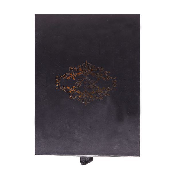 custom luxury black cardboard drawer gift box sliding packaging