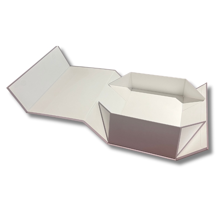 Custom Gray Folding Paper Gift Box with Logo