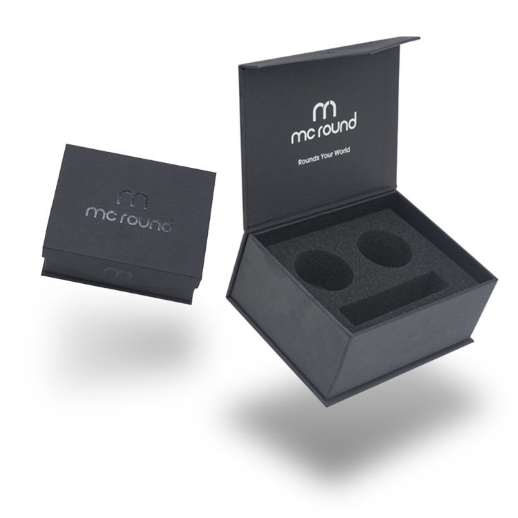 Luxury Custom Magnetic Folding Gift Box with Black EPE Insert