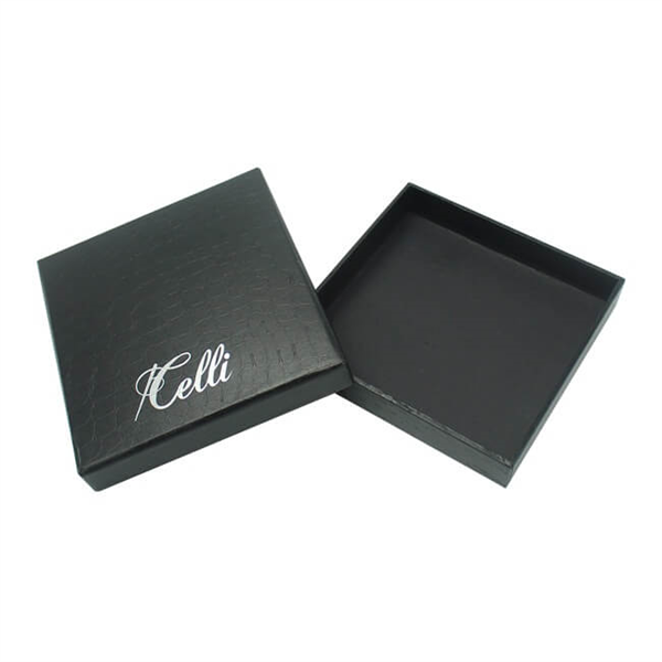 black box with lid for wallet packaging