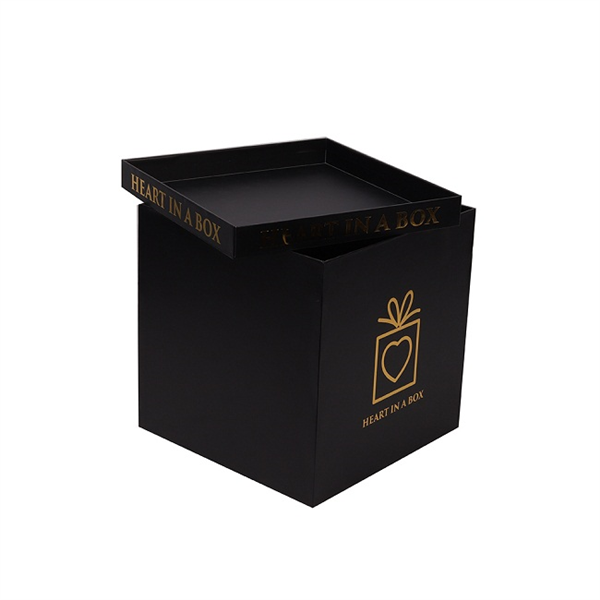 black square box for flower packaging