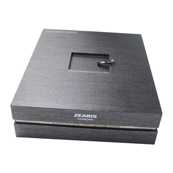 large black wine paper box for displaying