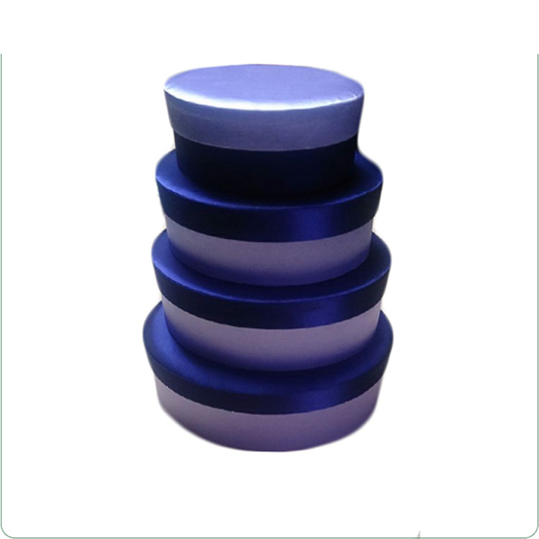 Wholesale Cardboard Luxury Round Flower Hat Box-HS Packaging