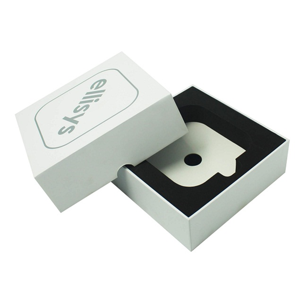white paper box with lid for electronic packaging