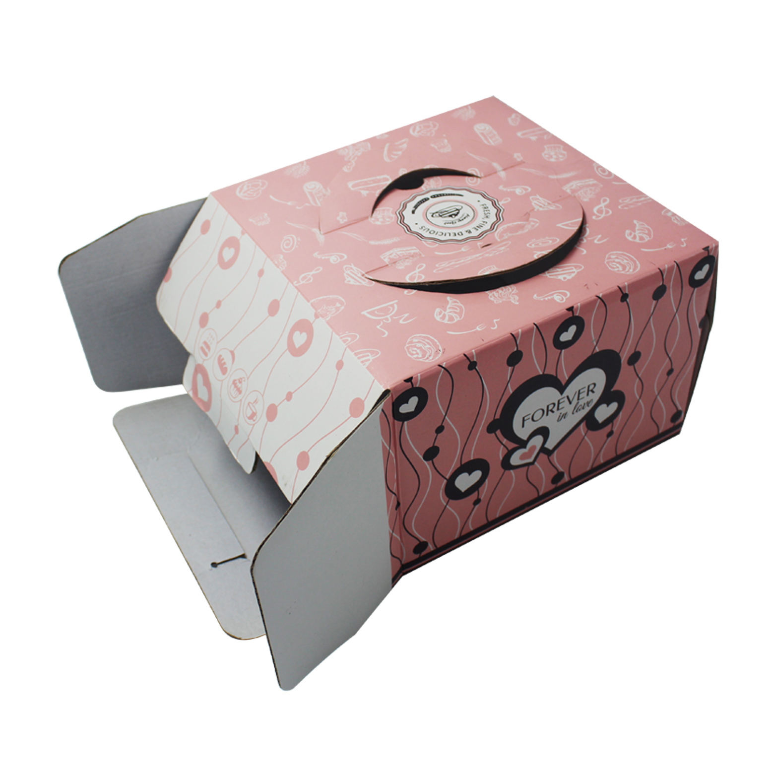 pink cake box for custom