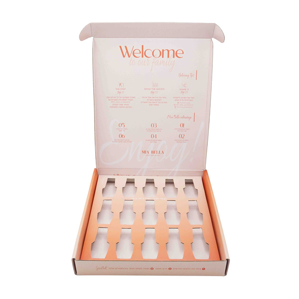 Custom nail polish packaging box with logo