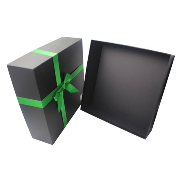Luxury Large Black Custom Paper Gift Box with Lid Supplier