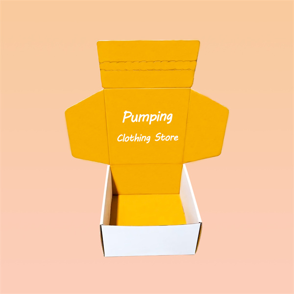 Custom corrugated packaging box with tear strip for easy opening wholesale