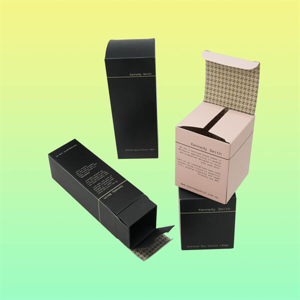 Custom product packaging box for lotion or essential oil with logo