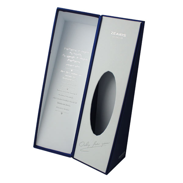 Customized Blue Paper Box for Wine Gift Packaging 02