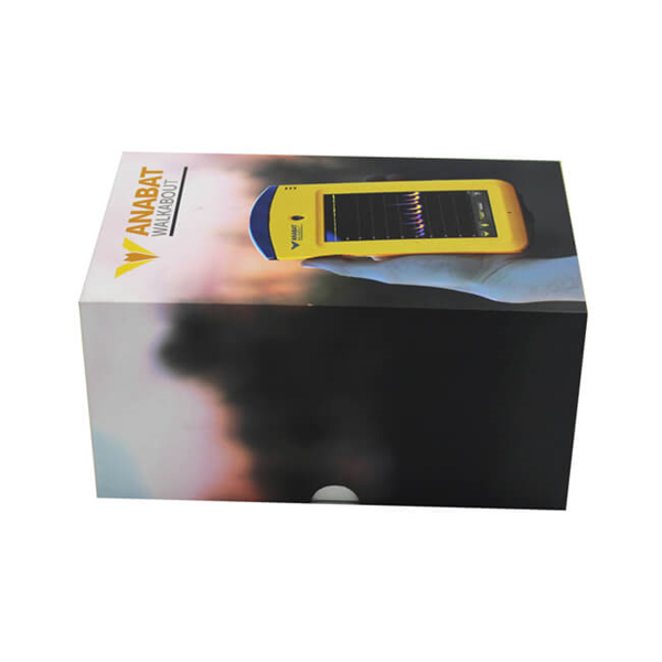 Full color printing paper electronic packaging box with lid