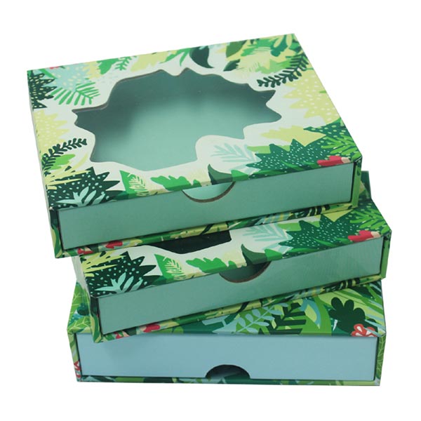 Full Color Prinring Sliding Paper Boxes With Window 02