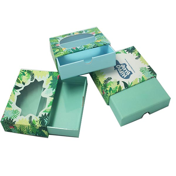 Full Color Custom Printing Sliding Paper Boxes With Window
