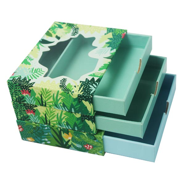 Full Color Prinring Sliding Paper Boxes With Window