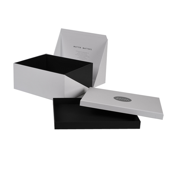 white packaging box with EVA tray