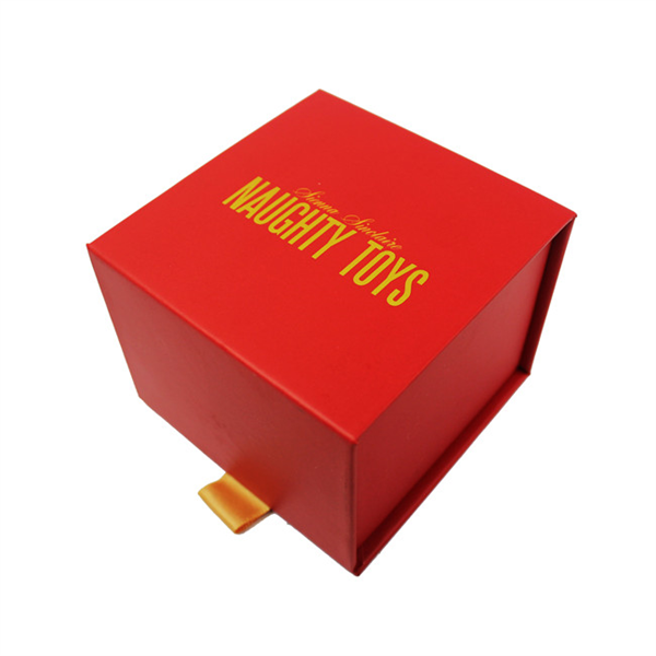 red paper box with magnet