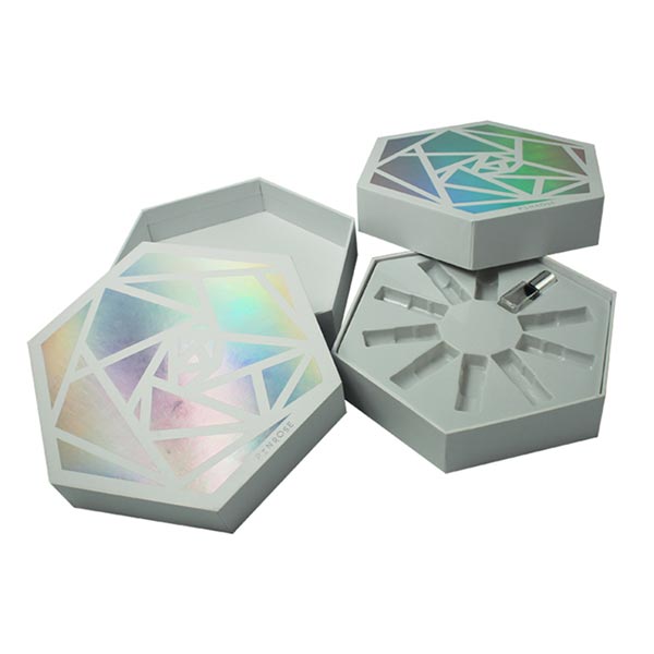 Luxury Awarded Hexagon Paper Box for Cosmetic Packaging