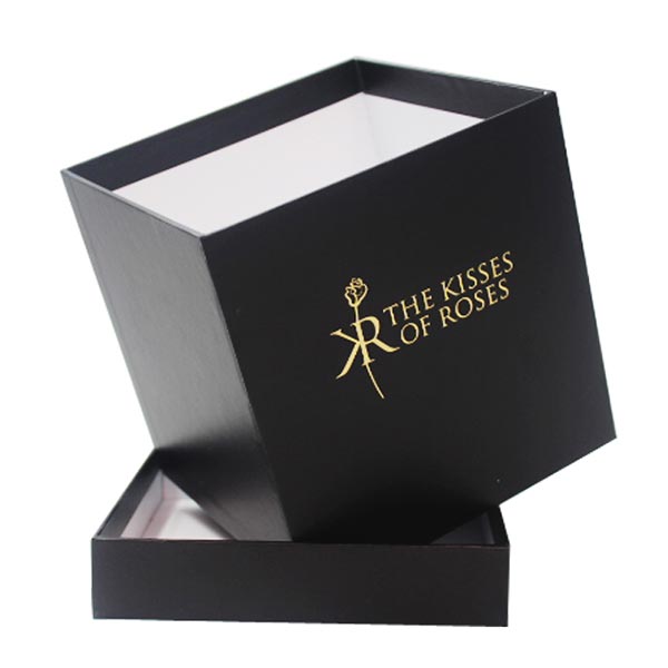 Custom Black Flower Gift Box for Rose Packaging
