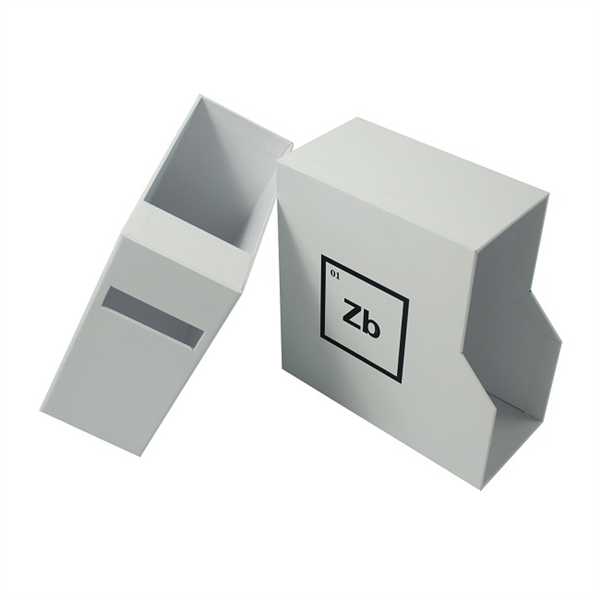 Special open style white sliding paper box