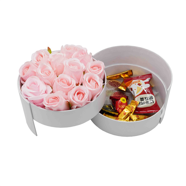 Luxury custom rose chocolate box | Flower gift packaging-HS Packaging