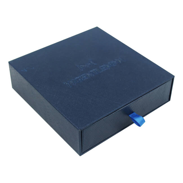 embossed logo draw sliding paper box