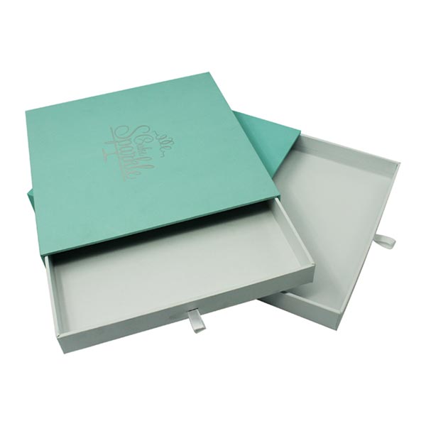 Soft Touch Paper Sliding Boxes with Silver Logo 03