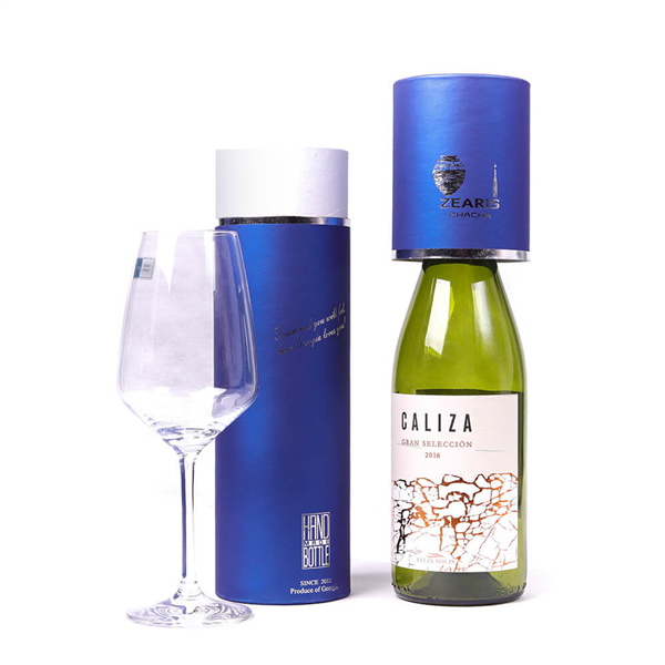 blue wine papaer box