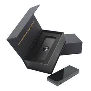 black electronic packaging box