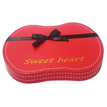 Custom new style of chocolate box with ribbon