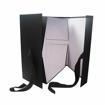 black foldable box for wedding address