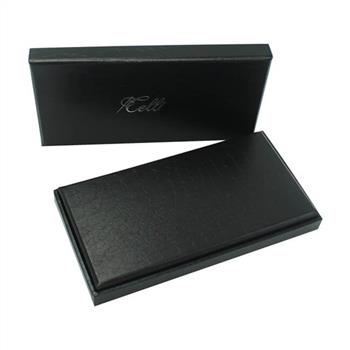 square shape black gift box with custom logo