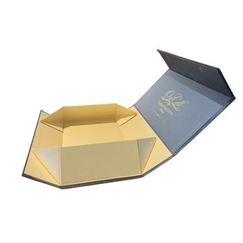 Custom Blue Magnetic Folding Closure Gift Box with Logo
