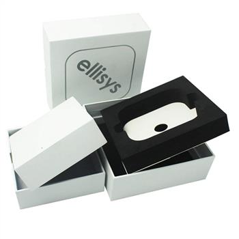 white paper box with insert