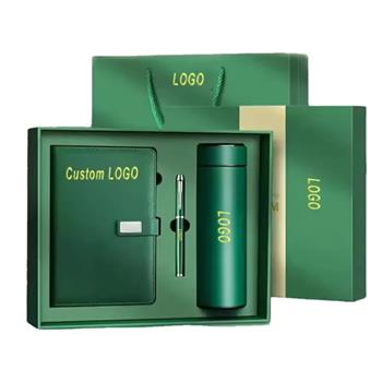 Custom Corporate Gift Set Luxury Vacuum Cup Notebook Commemorative Gift