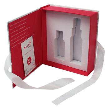 Custom Logo Perfume Gift Box with Ribbon Closure