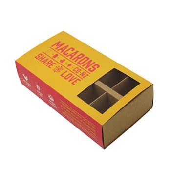 Custom macaron box packaging gift food paper box factory