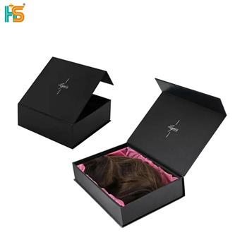 Custom wig packaging box with logo | hair extension packaging manufacturer