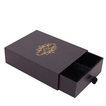 Sliding gift box with black color