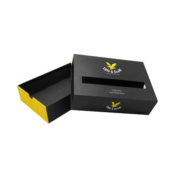 Custom printed boxer packaging box with window | underwear drawer packaging