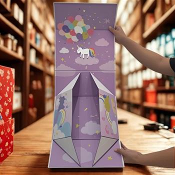 Custom Color Size Cartoon Collapsible Magnetic Cosmetics Closure Gift Box Packaging