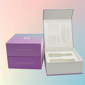 Custom cosmetics foldable packaging boxes with eve insert