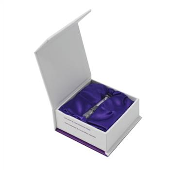 rigid paper box with satin insert