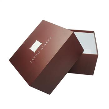 Custom large paper rigid gift box with lid for pillow packaging
