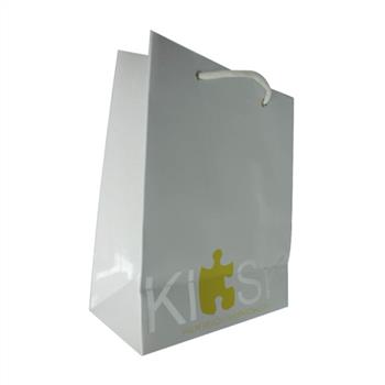 silver logo bag