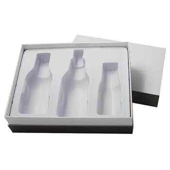 Paper Cosmetic Gift Box with Lid and Plastic Tray Insert