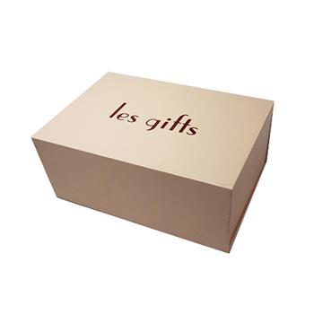 Rose Glold Logo Foldable Paper Box for Gift Packaging