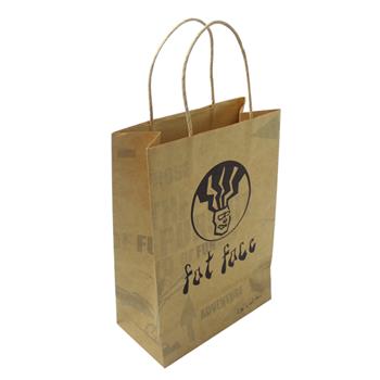 Light Brown Kraft Paper Gift Bag for Custom Logo Printing | HS™