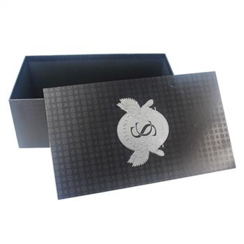 Customized black paper gift box for shoes packaging
