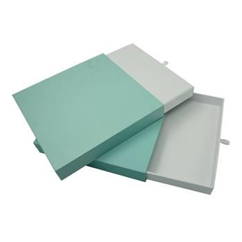 Soft Touch Paper Sliding Boxes with Silver Logo 04
