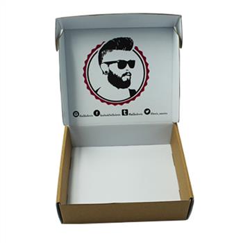 Brown kraft corrugated mailing box for sunglasses packaging